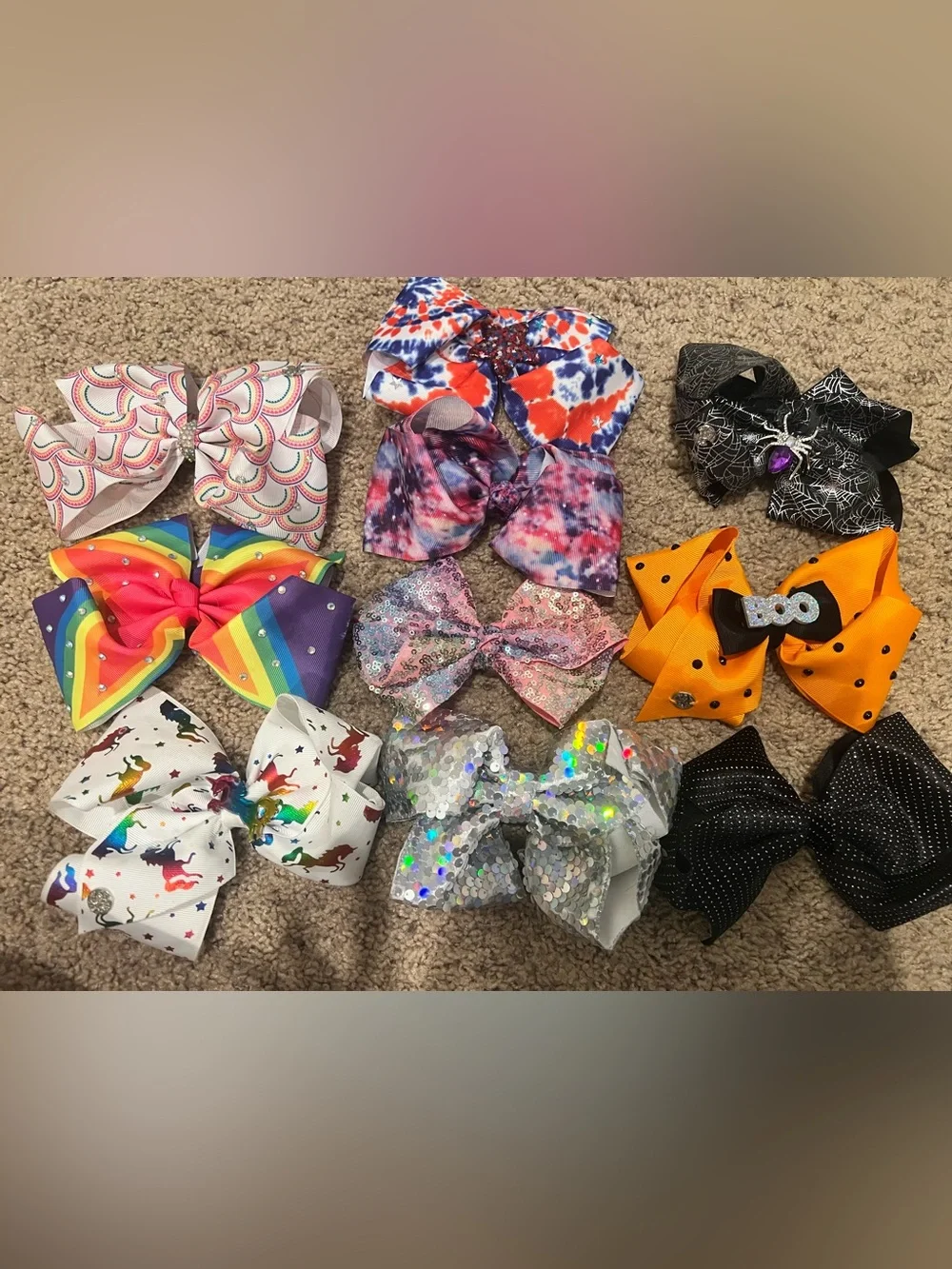 Large JoJo Siwa hair bows bundle of 10